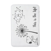 Snoopy mit Kronleuchter Badematte (Vorderseite Vertikal)