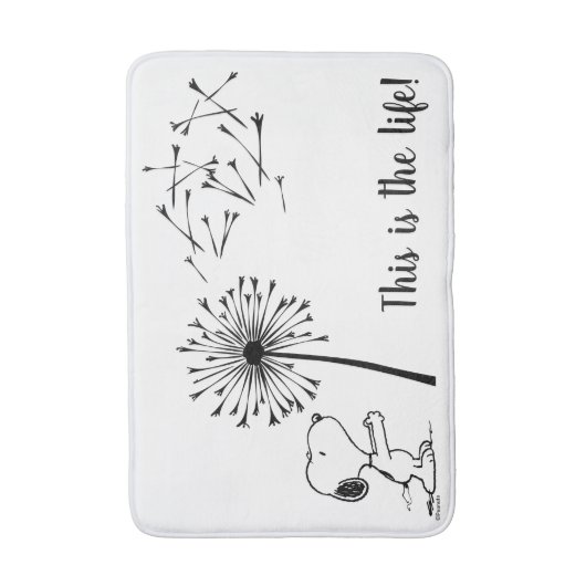 Snoopy mit Kronleuchter Badematte (Vorderseite Vertikal)