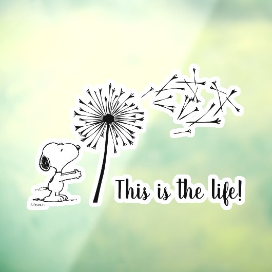 Snoopy mit Kronleuchter Fensteraufkleber (Blatt 3)