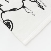 Snoopy mit Kronleuchter Fleecedecke (Ecke)