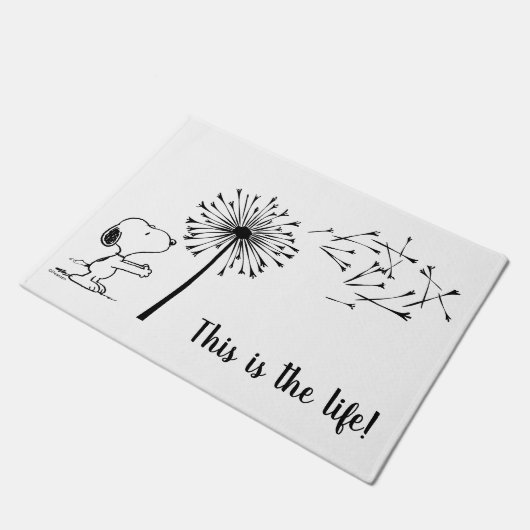 Snoopy mit Kronleuchter Fußmatte (Schrägansicht)