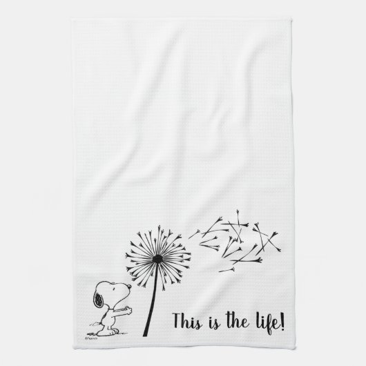 Snoopy mit Kronleuchter Geschirrtuch (Vertikal)