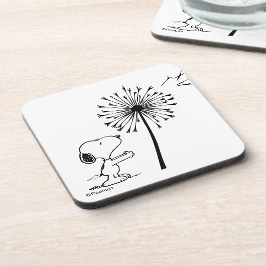 Snoopy mit Kronleuchter Getränkeuntersetzer (Linke Seite)