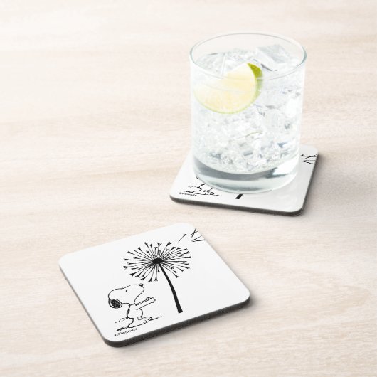 Snoopy mit Kronleuchter Getränkeuntersetzer (Rechte Seite)