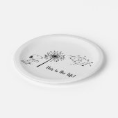 Snoopy mit Kronleuchter Pappteller (Schrägansicht)