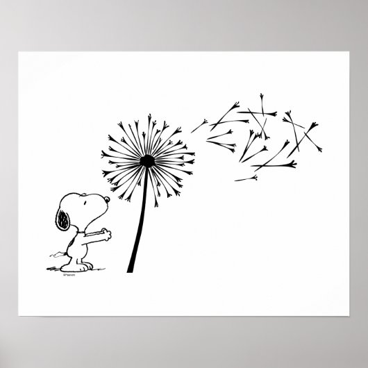 Snoopy mit Kronleuchter Poster (Vorne)