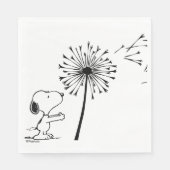 Snoopy mit Kronleuchter Serviette (Vorderseite)