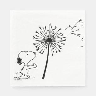 Snoopy mit Kronleuchter Serviette