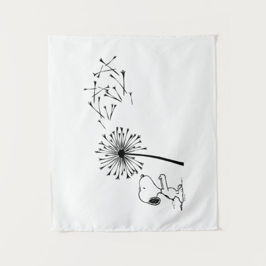 Snoopy mit Kronleuchter Wandteppich (Vorderseite)