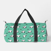 Snoopy Mustaches & Aquamarines Muster Duffle Bag (Vorderseite)