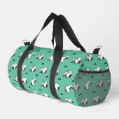 Snoopy Mustaches & Aquamarines Muster Duffle Bag (Rechte Ecke)