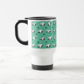 Snoopy Mustaches & Aquamarines Muster Reisebecher (Links)