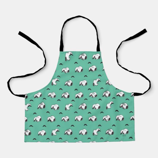 Snoopy Mustaches & Aquamarines Muster Schürze (Vorderseite)