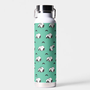 Snoopy Mustaches & Aquamarines Muster Trinkflasche