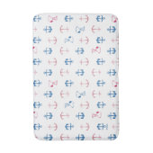 Snoopy Nautical Anchor Pattern Badematte (Vorderseite Vertikal)