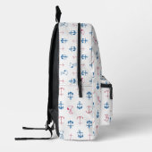 Snoopy Nautical Anchor Pattern Bedruckter Rucksack (Links)