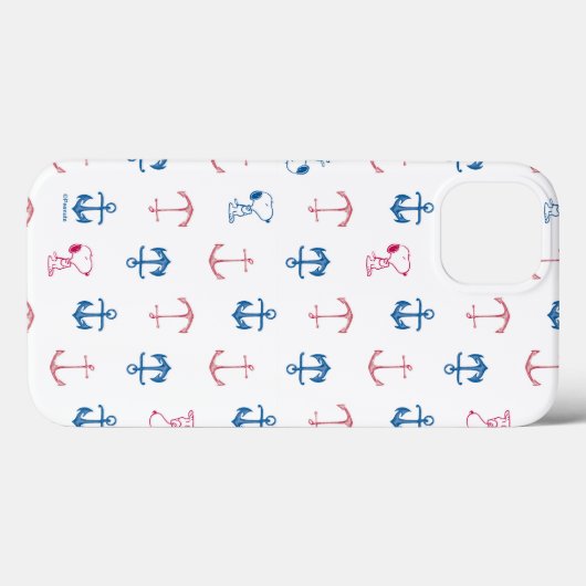 Snoopy Nautical Anchor Pattern Case-Mate iPhone Hülle (Rückseite (Horizontal))