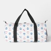 Snoopy Nautical Anchor Pattern Duffle Bag (Vorderseite)