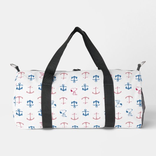 Snoopy Nautical Anchor Pattern Duffle Bag (Vorderseite)