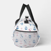 Snoopy Nautical Anchor Pattern Duffle Bag (Rechts)