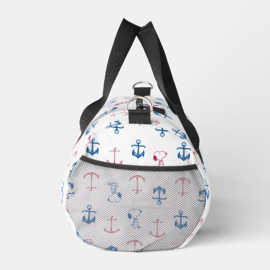 Snoopy Nautical Anchor Pattern Duffle Bag (Rechts)