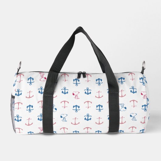 Snoopy Nautical Anchor Pattern Duffle Bag (Rückseite)