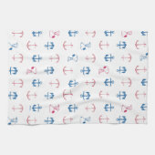 Snoopy Nautical Anchor Pattern Geschirrtuch (Horizontal)