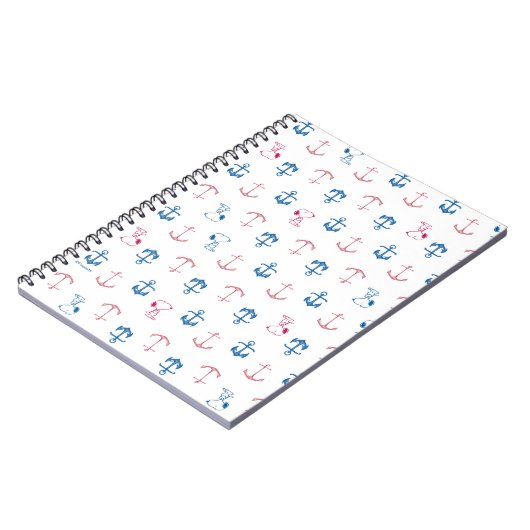 Snoopy Nautical Anchor Pattern Notizblock (Linke Seite)