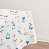 Snoopy Nautical Anchor Pattern Tischdecke (Beispiel)