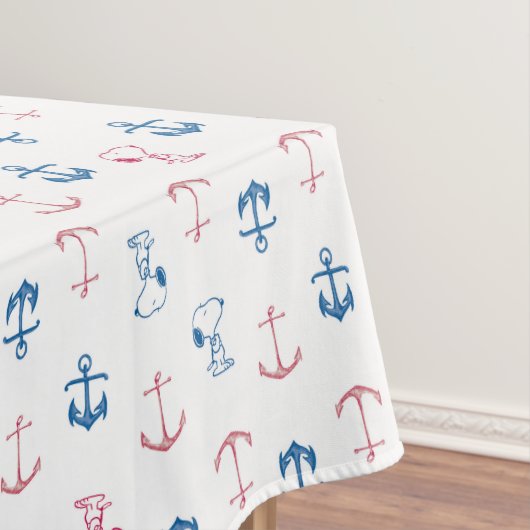 Snoopy Nautical Anchor Pattern Tischdecke (Beispiel)