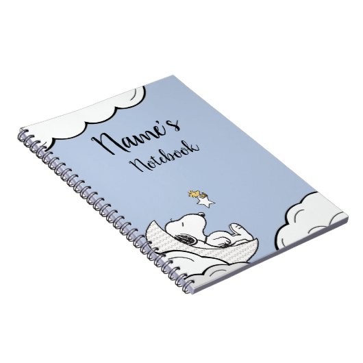 Snoopy Note Book Name Title Notizblock (Rechte Seite)