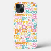 Snoopy Pastel Text Pattern Case-Mate iPhone Hülle (Rückseite)