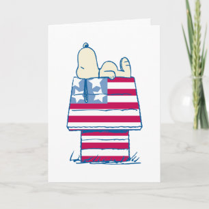 Snoopy Patriotic Vielen Dank Feiertagskarte