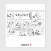 Snoopy Plays Tennis Aufkleber (Blatt)