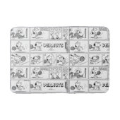 Snoopy Plays Tennis Badematte (Vorderseite)