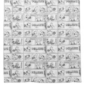 Snoopy Plays Tennis Duschvorhang (Vorderseite)