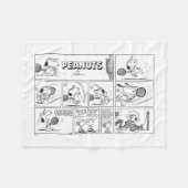 Snoopy Plays Tennis Fleecedecke (Vorderseite (Horizontal))