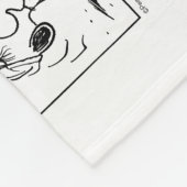Snoopy Plays Tennis Fleecedecke (Ecke)