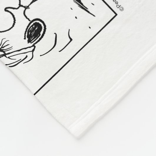 Snoopy Plays Tennis Fleecedecke (Ecke)