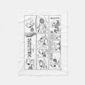 Snoopy Plays Tennis Fleecedecke (Vorderseite)
