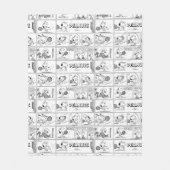 Snoopy Plays Tennis Fleecedecke (Vorderseite)