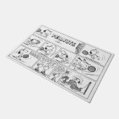 Snoopy Plays Tennis Fußmatte (Schrägansicht)