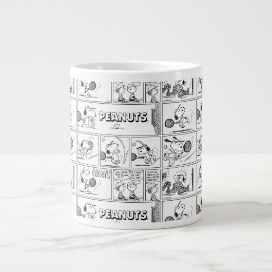 Snoopy Plays Tennis Jumbo-Tasse (Vorderseite)