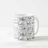 Snoopy Plays Tennis Kaffeetasse (VorderseiteRechts)