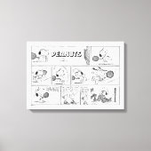 Snoopy Plays Tennis Leinwanddruck (Vorderseite)