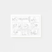 Snoopy Plays Tennis Post-it Klebezettel (Vorderseite)