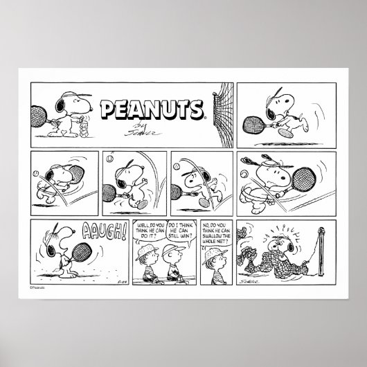 Snoopy Plays Tennis Poster (Vorne)