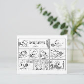Snoopy Plays Tennis Postkarte (Stehend Vorderseite)