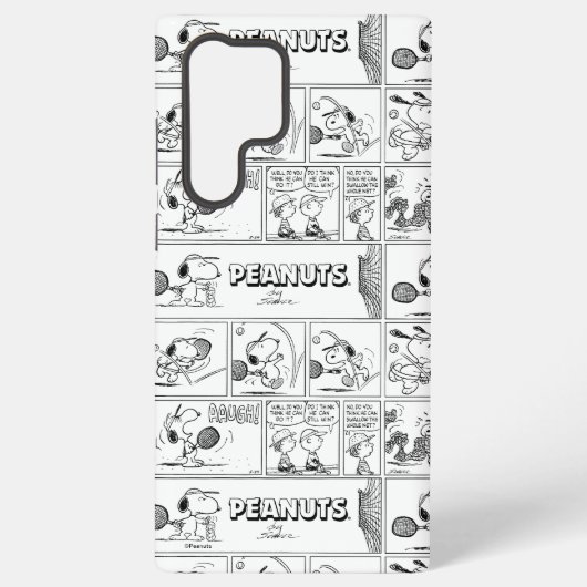 Snoopy Plays Tennis Samsung Galaxy Hülle (Rückseite)