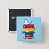 Snoopy | Rainbow Dog House Button (Vorne & Hinten)